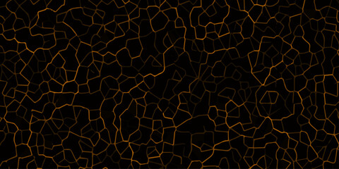 modern black and gorgeous orenge topographic contours lines of mountains. Vintage outdoors style, Topography map background. Vector seamless line wave map texture, contour background. © Mr Jishana