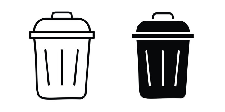 Trash Bin icon simple element illustration pack