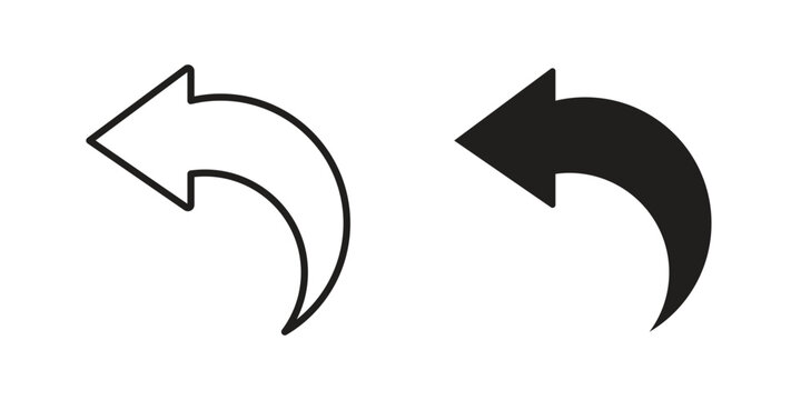 Undo icon simple element illustration pack