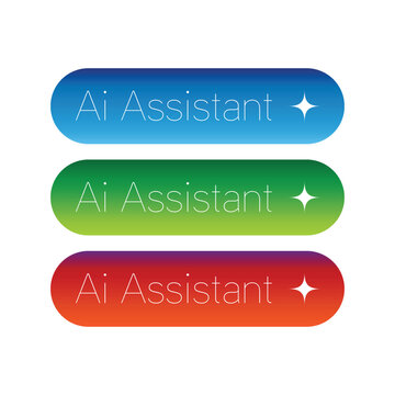 Ai Assistent Button Gradient Background