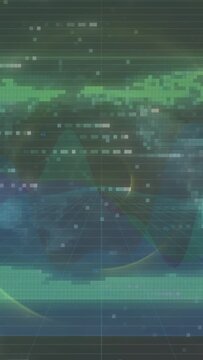 Vertical video: HUD showing cursor appearing drawing three neon waves marking peaks for readout