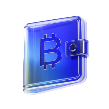 3d icon crypto wallet