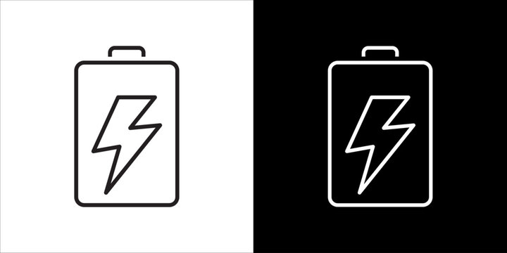 Battery Icon Sheet Black And White