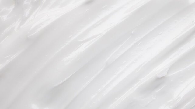 White lotion beauty skincare cream texture cosmetic product background stop motion