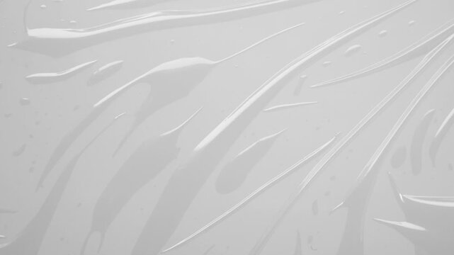 Abstract white plastic film wrap texture background