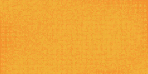 Fototapeta premium Abstract orange financial technology background, network pixel elements. Abstract science, technology and business background.