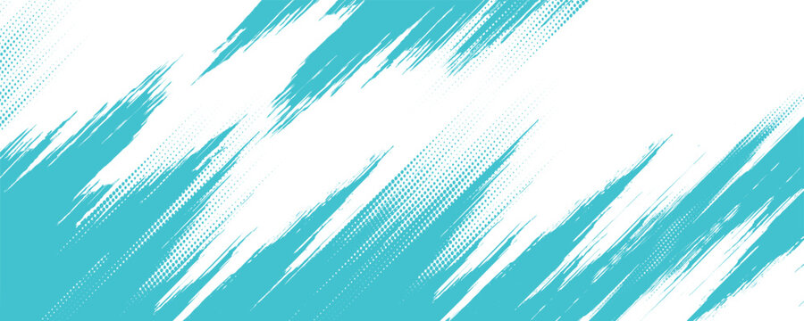 Abstract frame in light blue tone on a white background. Sporty design in grunge style. Illustration for sports, athletics, training, workout, etc.