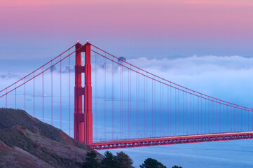 Fototapeta premium Golden Gate Bridge, San Francisco, California, USA