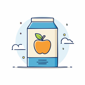 Apple Juice Carton Icon