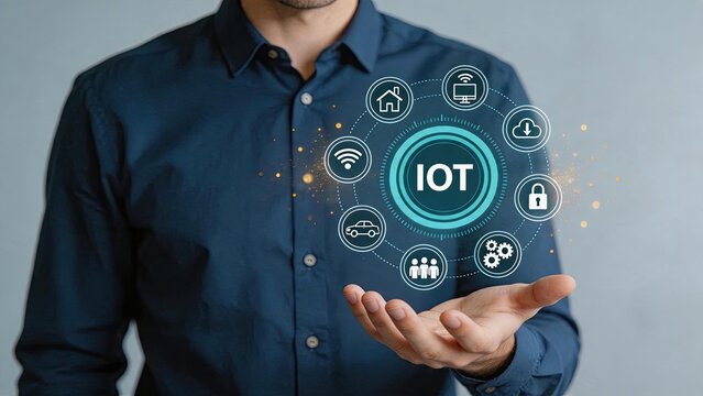Internet of Things, IoT Ecosystem, Connected Devices, Smart Home Technology, Wireless Network, Cloud Integration, Security Lock, Automotive IoT, Industrial Sensors, User