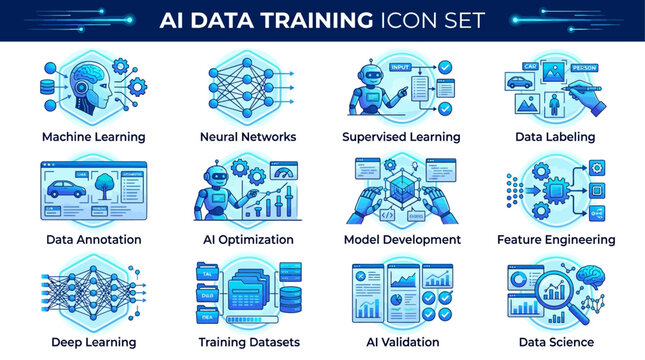 AI data training icons