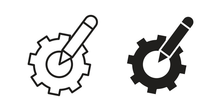 Customization icon collection. Vector icon illustrated
