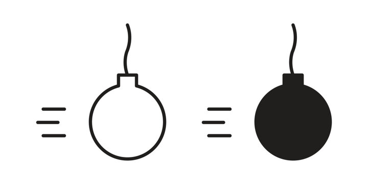 Demolition ball icon collection. Vector icon illustrated