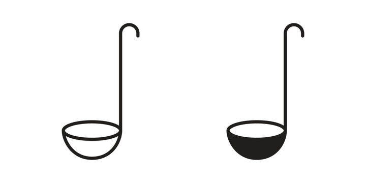 Ladle icon collection. Vector icon illustrated
