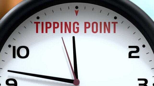 Tipping Point that is going to happen soon, it is imminent.