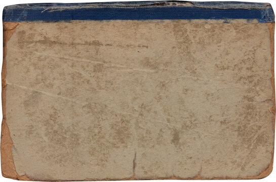 Vintage background of old book torn paper texture with scratches
