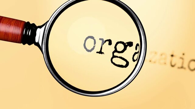 Organization under close examination. Focusing on Organization, analyzing it, taking a closer look. Concentrating on Organization, reviewing it, searching for answers