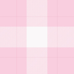 Fototapeta premium Mockup textile texture background, girly vector plaid pattern. Sensual tartan fabric seamless check in light and white colors.