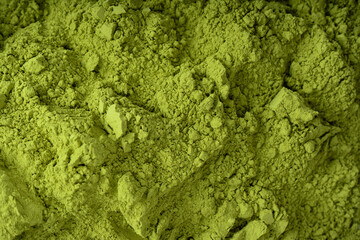 Obraz premium Matcha tea, matcha powder as a background.