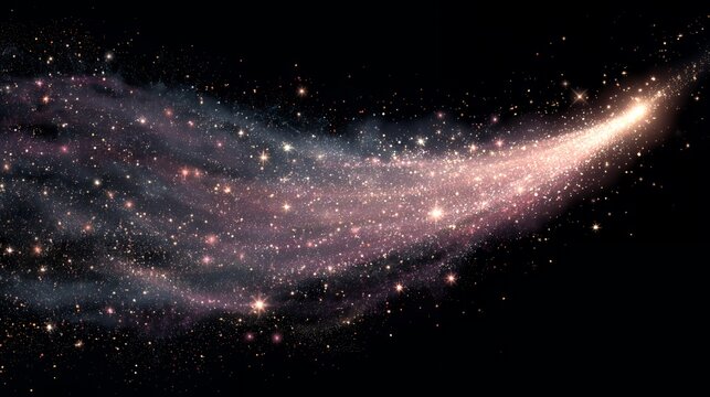 Celestial Aurora: Stellar Nebula with Cosmic Sparkle and Starlight