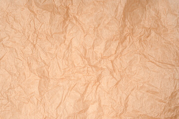Fototapeta premium Crumpled paper as background. Top view.