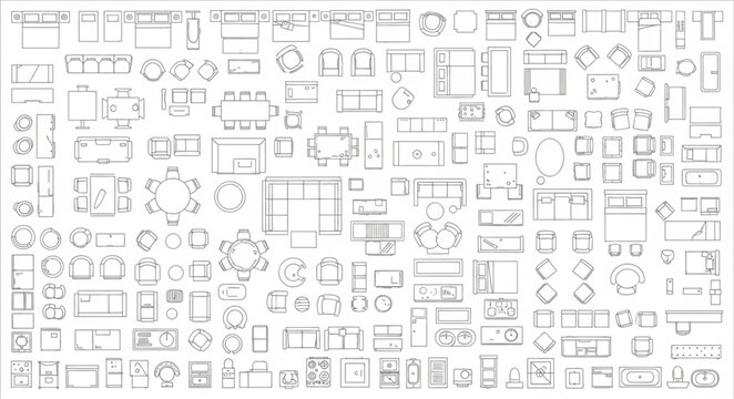 Collection of Architectural Floor Plans and Diagrams.