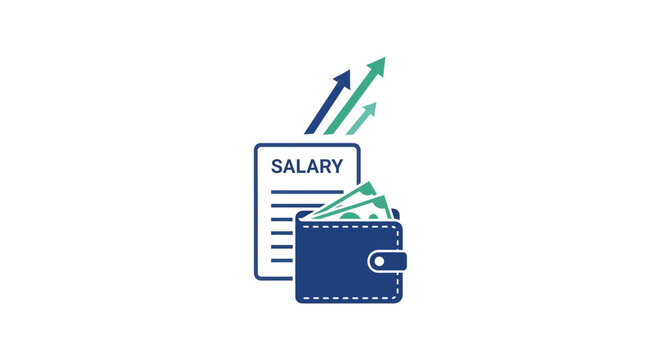 Salary increase money in wallet.