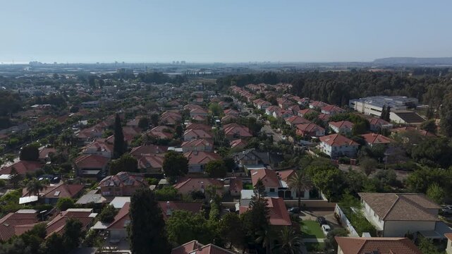 Pardes Hanna local architecture includes low apartment blocks alongside private cottages reflecting the colony's growth into a modern town.