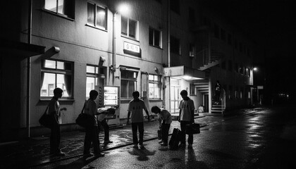 Fototapeta premium Black and white images for ghost stories and horror