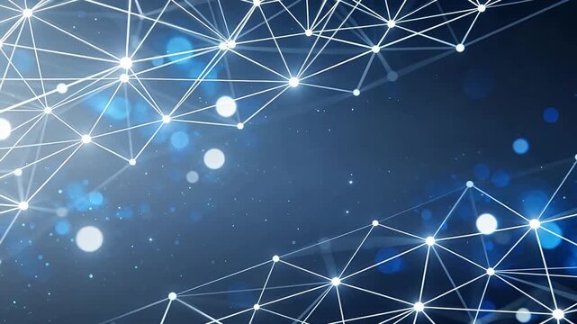 Abstract network of connected nodes