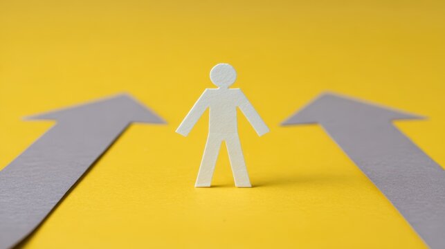 Navigating leadership choices a minimalist abstract perspective on two paths