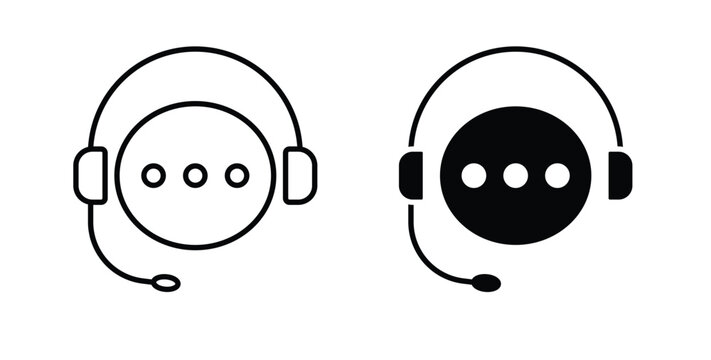 Customer service icon for ui and web, Vector pictogram