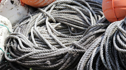 Weathered Marine Ropes and Buoys © L.Z.C Photographer