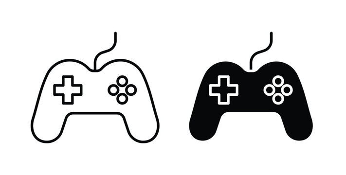 Game controller icon for ui and web, Vector pictogram