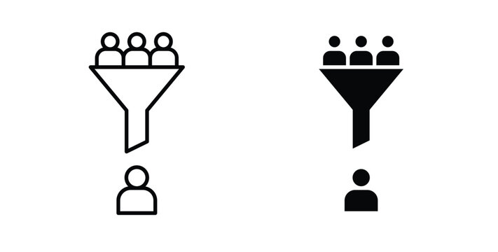 sales conversion icon for ui and web, Vector pictogram