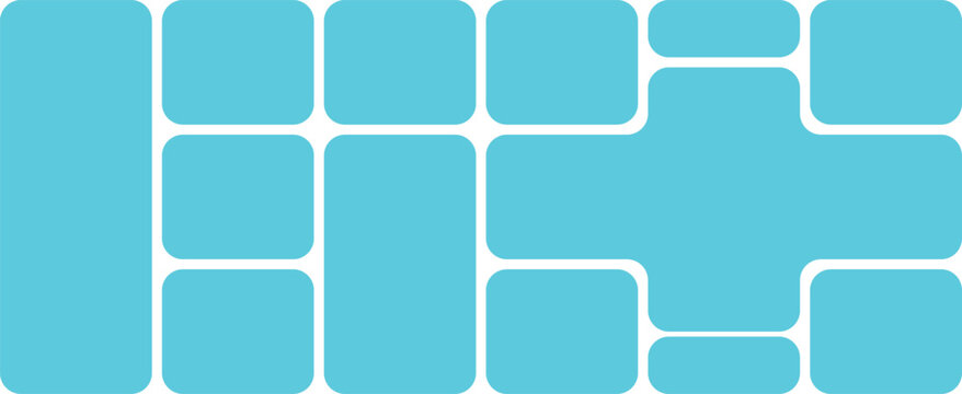 Teal blue rectangles pattern