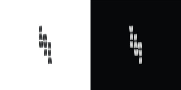 Minimalist black and white vertical bar chart black background white vertical bars data visualization