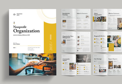 Nonprofit Organization Brochure Layout