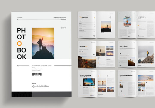 Clean Photo Book Template