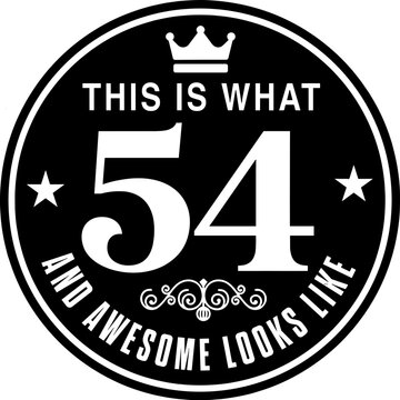 54th birthday svg, Happy 54th birthday svg, Happy birthday svg