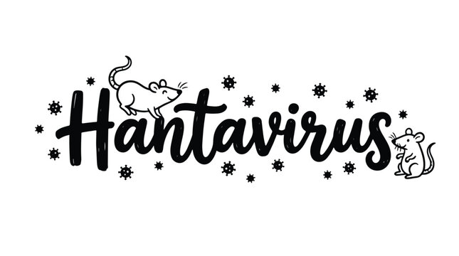 simple and minimalist hantavirus typography vector 03