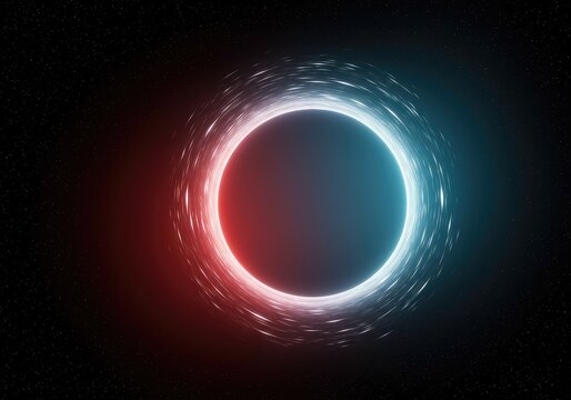 Abstract cosmic background illustrating extreme gravitational forces bending light and distorting space-time, dynamic fluid motion, black, gravity, vast