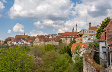 Obraz premium Bilder aus Rothenburg ob der Tauber Landkreis Ansbach Mittelfranken in Bayern