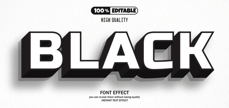 Editable text effect in engraved style	
