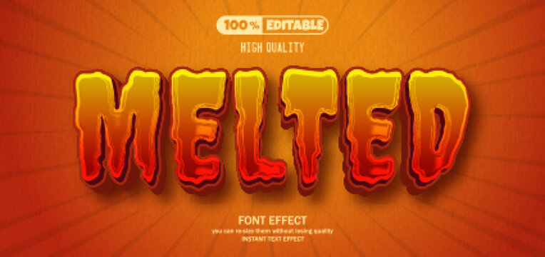 Editable text effect in engraved style	
