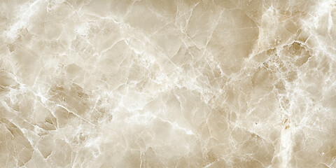 Fototapeta premium Modern kitchen countertop marble texture layout. Decorative abstract brown and cream stone wall