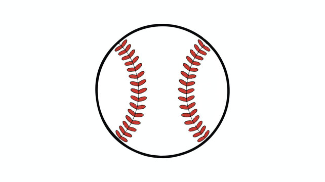 An illustration depicts a baseball on a field in a graphic style.