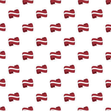 Latvian flag ribbons creating a national patriotic background pattern
