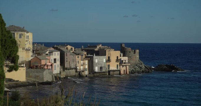 The picturesque fishing village of Erbalunga on the Cap Corse peninsula in the north of Corsica.