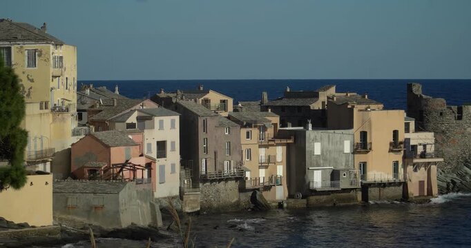 The picturesque fishing village of Erbalunga on the Cap Corse peninsula in the north of Corsica.